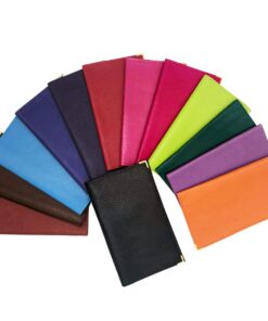 Charmoni Jay - Etui Talon Cuir Vachette Marron - 2 emplacements Carte Crédit PIèce d'Identité - Haute Qualité pour Homme