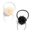 Collier Fleur Hifot Reglable Femme Mariée Fête Anniversaire Noir Rose Dentelle