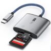 Lecteur de Carte SD USB C pour Phone Galaxy S23/S22, MacBook Pro/Air, Avec Double Emplacement Micro-SD pour Carte Mémoir