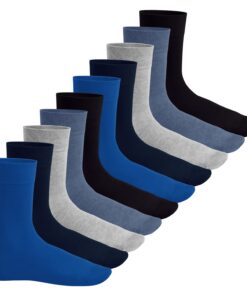 Chaussettes Footstar Everyday - Cotton Oeko-Tex 100 - Pour Hommes et Femmes - 10 Paires - Hautement Absorbantes et Roczi