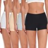 Boxer Femme Coton Lot de 4 Large Entrejambe Panty Shorts