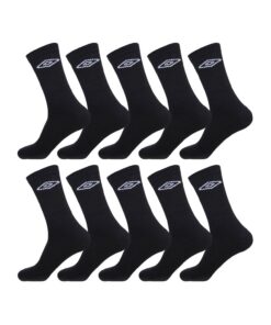 Chaussette Homme Sport Umbro Tissage Coussinés - Lot de 10 - Chaussettes Hautes Respirantes Tennis