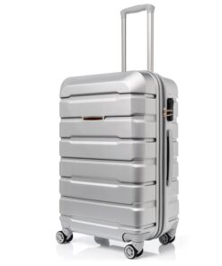 CYTECH Valise Moyenne Gris Légère Résistante 4 Roues Ultra Fluide 65 CM Serrure à Code