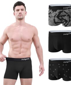 Poligono Boxer Homme en Coton, Comfortables et Respirants pour Élevé Performance Sportive
