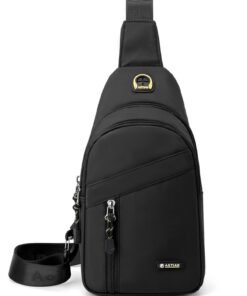Zhongningyifeng Sling Sac à bandoulière imperméable et léger pour hommes et femmes - Petit et Casual - Sélectionnée par