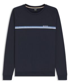 BOSS Authentic Sweat-Shirt pour Homme en coton bio pour homme romantique ideal pour un look casual en hiver