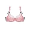 LAOSU Soutien-Gorge Croisé Dos avec Nœud Sexy - Ultra Mince en Dentelle pour Femmes, Soutien Gorge Rassemblant