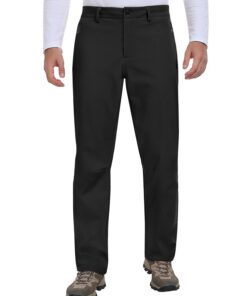 Pantalon Homme Hiver Imperméable Softshell Doublé Polaire Chaud pour Randonnée