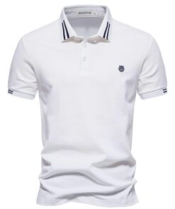 Aotoyou Polo Shirts Homme Sports Golf À Manches Courtes pour Printemps Été - Respirant et Comfortable Outdoor T-Shirt D'