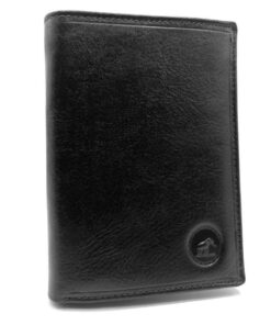 Portefeuille Charmoni HommeProtection Anti RFID 3 Volets 6 Cartes Noir