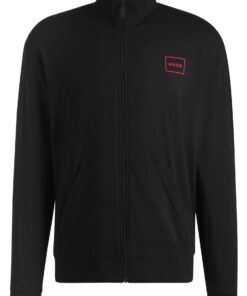 HUGO Labelled Veste Zippée pour Homme | Loungewear Élégant | Confortable et Chic | Taille L