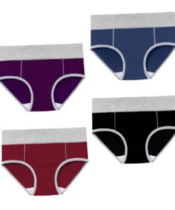 Culottes Gatuida Femmes Hautes Élastiques en Coton Lot Confortables et Respirantes pour Sport et Gym Sèchent Rapidement