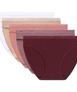 Les Pockets Ecodim Culottes Femme Lot de 5 Couleur Multicolore Coton Élasthanne Ceinture Confort Invisibles Sous les Vêt