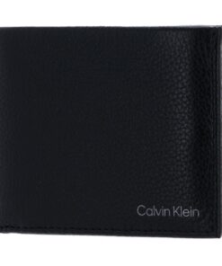 Calvin Klein Homme Portefeuille Warmth Trifold Petit Chaud Élégant Noir