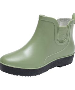Bottes d'équitation courtes encaustiquées pour femme - Bottes imperméables antidérapantes - Chaussures légères - Taille