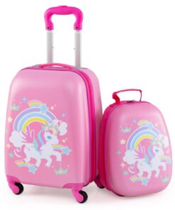 Valise GoPlus Enfant 16” Motifs Licorne Étanche et Silencieuse