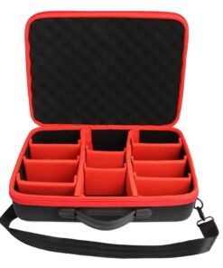 Powarobor Portable Dur Boîtier de Rangement de Batterie Einhell/Bosch 18V (Mallette Uniquement) Powarobor Boîtier de Ran