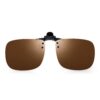 JM Polarisé Clip Lentille Flip Up Lunettes de Soleil sans Cadre pour Usagers Actifs en Plein Air