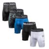 BEGIANT Shorts de sport compressifs homme - Séchage instantané - Poche sécurisée - Fitness - Taille 5
