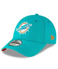 New Era Chapeau Ajustable Miami Dolphins 9forty NFL Cap Équipe Américaine Sportif Confortable