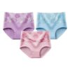 Culotte Haute Femme Grande Taille Invisible Ventre Plat – Lot de 3 Culottes de Sculptation Comfortable en Coton Doux
