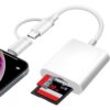 Lecteur de Carte SD Apple MFi Certified Lighting pour iPhone et iPad, adapté pour Micro SD/SD, idéal pour voyageurs, [gr