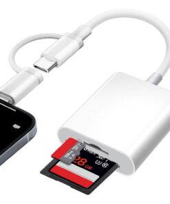 Lecteur de Carte SD Apple MFi Certified Lighting pour iPhone et iPad, adapté pour Micro SD/SD, idéal pour voyageurs, [gr