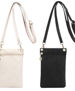 MLPKOI Sac à Bandoulière Femme 2PCS Petit Sac de Téléphone Portable pour Shopping, Rendez-vous et Promenade avec Bandoul