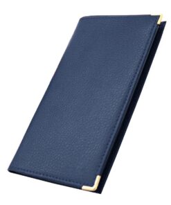 Etui Charmoni Porte-chéquier et Porte-cartes crédit/pièce d'identité (C07 Bleu Indigo) pour Hommes et Femmes Travail et