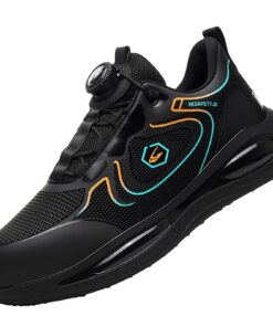 Chaussures de Sécurité Antidérapantes Gugifcto Hommes Femmes Baskets Légères Travail 36-46EUṢécurité en Toute Circulatio