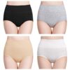 wirarpa Culottes Femmes Coton Taille Haute Élastique Boxer Femme Ventre Plat