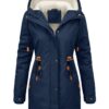 RITOSTA Manteau Femme Hiver Chic Parka Chaud Veste Polaire Manteaux à Capuche Epaisse Blouson Mi Longue Casual Outercoat