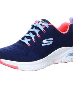 Skechers Baskets confortables pour femme Arch Fit - Bordure en tricot - 7 UK