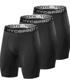 HYCOPROT Shorts de Compression pour Homme | Respirant, Séchage Rapide, Idéal pour l'Entraînement de Course à Pied | Couc