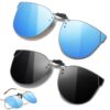 Dtoterul 2 Pièces Clip Lunettes Polarisant | Polarisées UV400 | Pour Hommes et Femmes | Protection Oculaire Haute Perfor