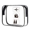 Kit de voyage OderraTransparent pour femme et homme, idéal pour vol | Sac à main Oderra Voyage Avion | Capacité: 1L