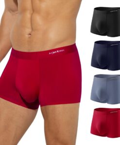 Casey Kevin Boxer Homme Doux et Respirant Confortale Lot de 4 Modal Caleçon Fitted Trunk