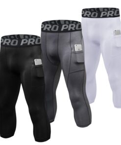 YUSHOW Pantalon de Compression Homme de Running à Séchage Rapide pour Fitness et Course a Pied
