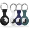 Coques Airtag Lot de 4 |Accessoires Souple Silicone |Sac à Dos Bagages Animaux Domestiques |Apple Airtags