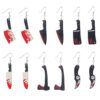 Hifot Boucles d'oreille Halloween Horreur Femme Acrylique Fête Thème Cosplay Bijoux
