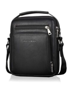 ANPTER Shoulder Bag pour Hommes en Cuir PU pour Sac Messager | Idéal pour l'École, le Voyage, le Travail et les Randonné