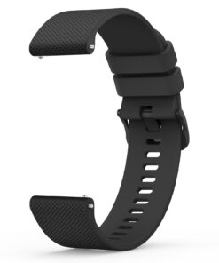 Bracelets en silicone pour montres - Fermoir de libération rapide et étanche en acier inoxydable avec revêtement argenté