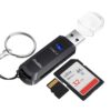 Lecteur Carte SD Frotox Portable Adaptateur USB vers SD/Micro SD/MMC/TF/SDXC/SDHC pour Tous Utilisateurs en Déplacement