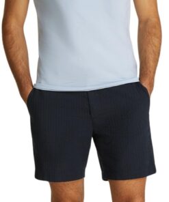 Tommy Hilfiger Chemise Homme Manches Courtes Slim Fit Col Ras-du-Cou 100% Coton Organique