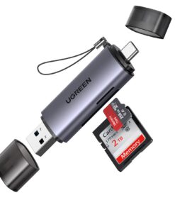 UGREEN Lecteur de Carte SD Rapide Compatible MacBook et iPhone - Aluminium 5Gbps - 2 en 1 USB C et USB |0 UGREEN Lecte