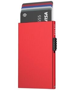 VULKIT Portefeuille Carte RFID Blocage pour Hommes et Femmes Minimaliste Mince