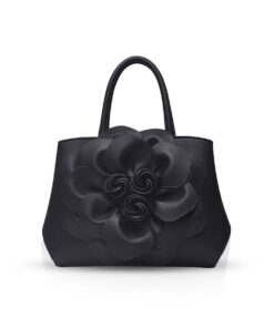 Nicole & Doris Chic Sac Feminin À Cordon Flower Top Handle Design Woman Shoulder Bag PU Leather Trendy Handbag