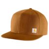 Carhartt Casquette Homme 106665 Firm Duck Flat Brim - Chapeau Durable Étanche pour Travail Outdoor