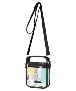 Sacoche Transparente Imperméable PVC pour Voyage et Sport Approuvée par les Stades avec Sangle Réglable