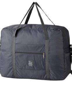 YYGOJOY Sac cabine 45x36x20 cm pour Easyjet, Sac pliable sous le siège - Organiseur de voyage pour homme/femme, Gris, Lé